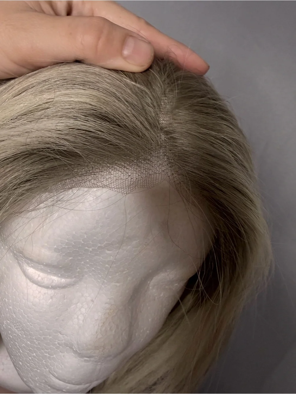 Real Remy Human Hair Wig Ash Blonde